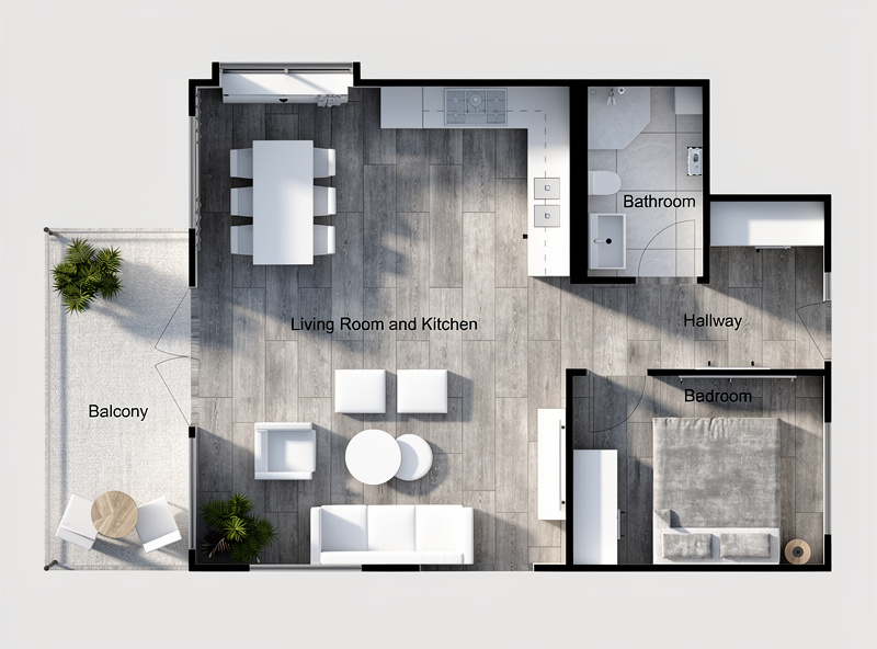 2D Kat Planını Fotorealistik Rendere Nasıl Dönüştürülür